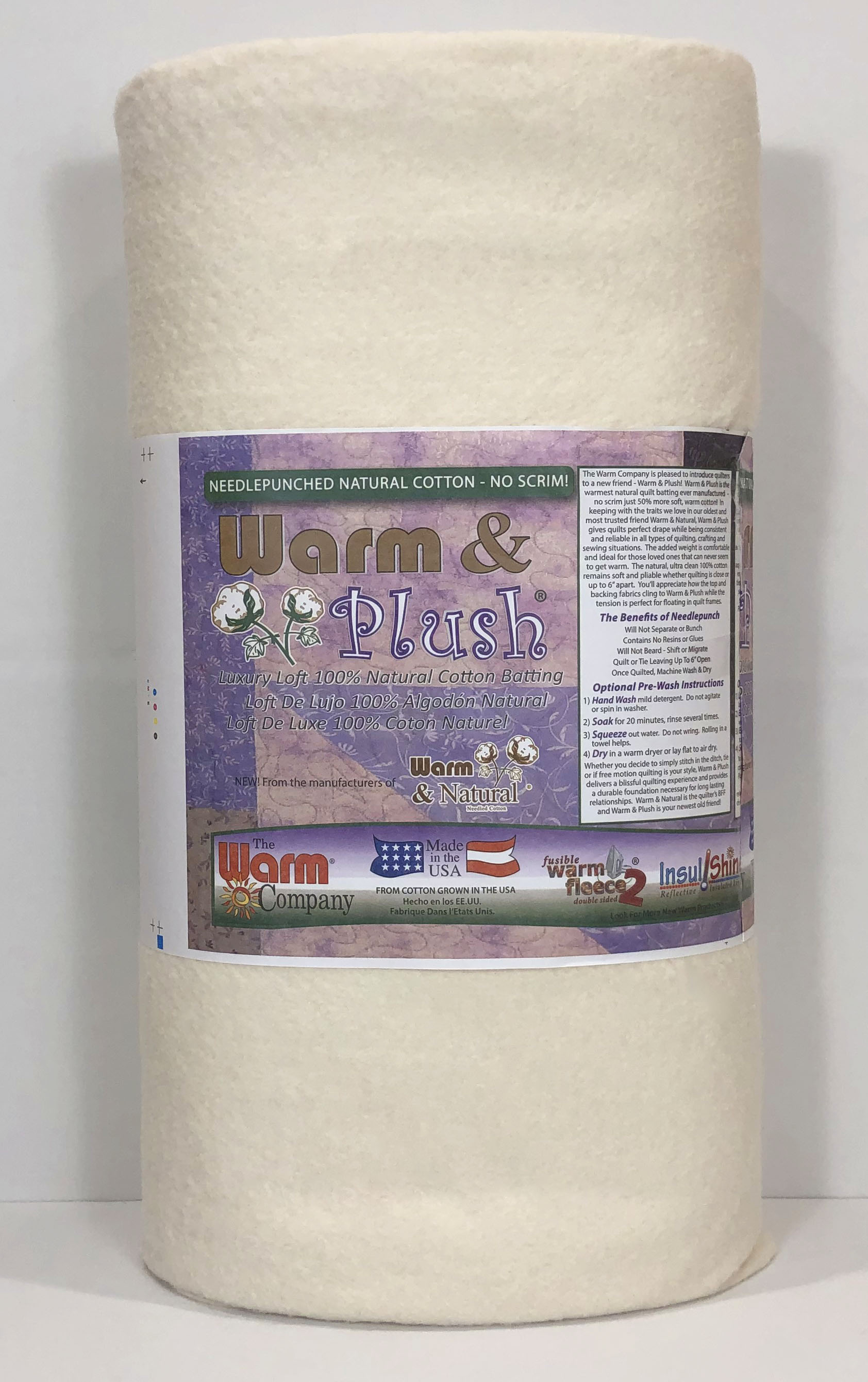 WARM & PLUSH 45 X 10 YD/FABRIC BOARD